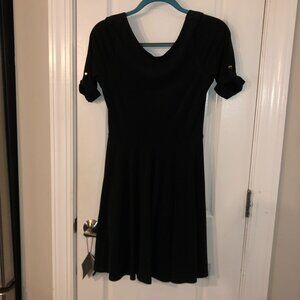 Express little black dress LBD womens short sleeve size S